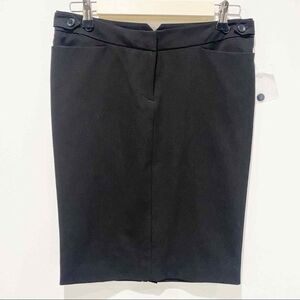 New NORMA KAMALI pencil skirt 6 black career workwear feminine‎